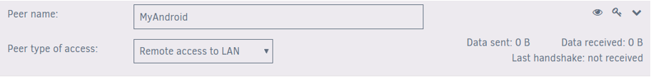 Configuration du pair